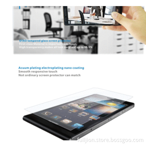 180&deg premium privacy tempered-glass screen protector for HTC One M8, OEM/ODM